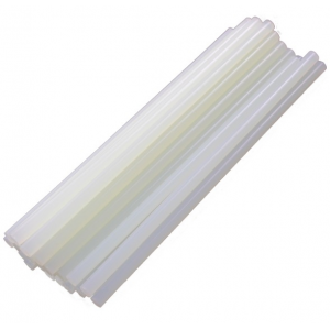 HR0477 10 pcs 7mm x 19cm  Adhesive Hot Melt Glue Sticks for Trigger Electric Gun Hobby Craft   white 